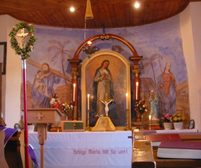 Braunegg im südlichen Waldviertel, Kapelle Innenansicht Bild 2