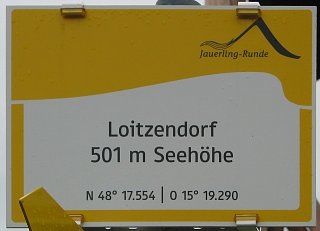 Lotzendorf am Jauerling, Wandertafel