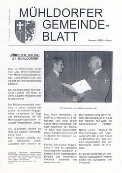 Mühldorfer Gemeindeblatt 1/2003