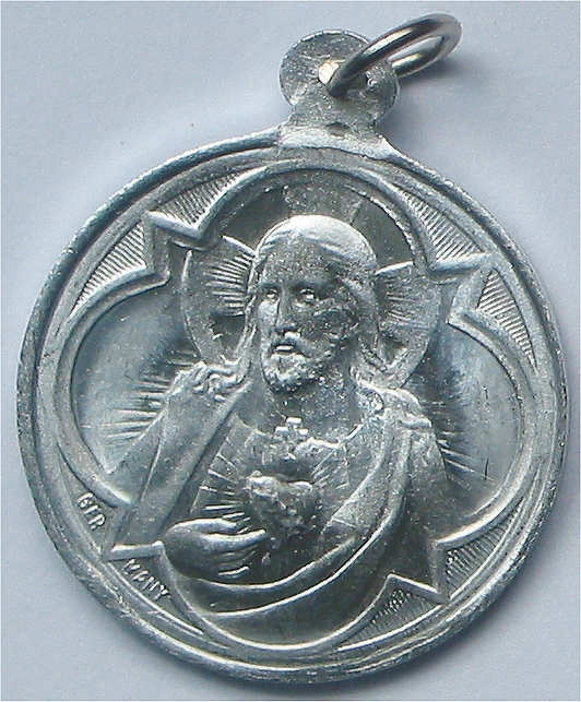 Skapuliermedaille Herz Jesu